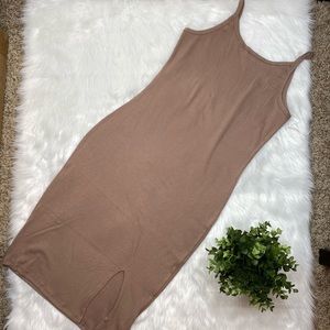 Heart & Hips Taupe Bodycon Dress